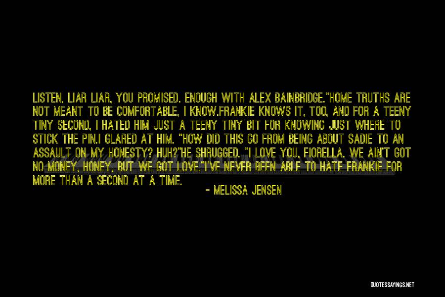 I Hate Liar Quotes By Melissa Jensen I Hate Liar Quotes By Melissa Jensen