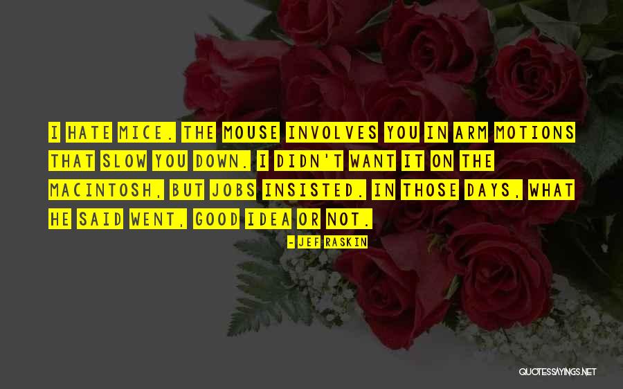 I Hate Mice Quotes By Jef Raskin I Hate Mice Quotes By Jef Raskin