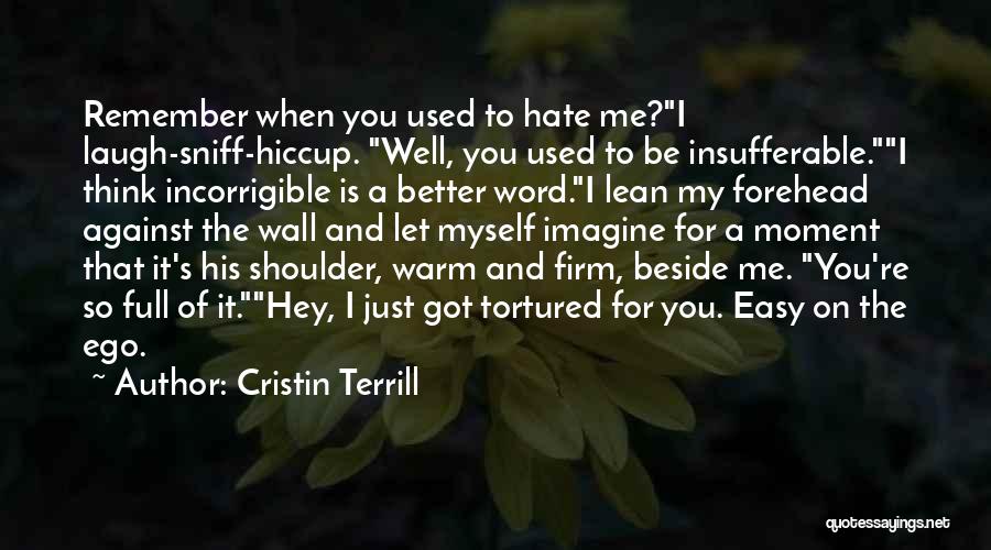 I Hate Myself For Quotes By Cristin Terrill