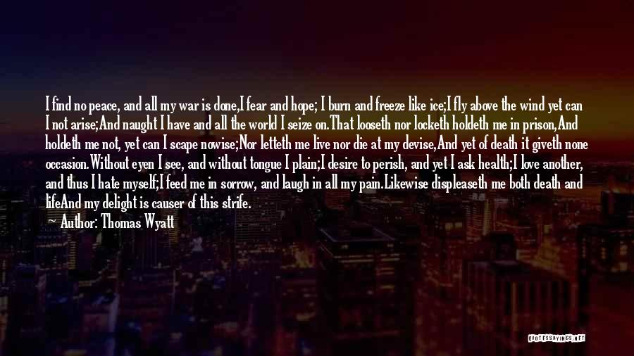 I Hate Myself Quotes By Thomas Wyatt