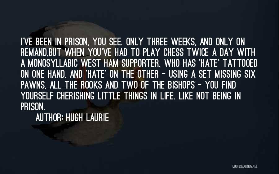 I Hate Not Being With You Quotes By Hugh Laurie