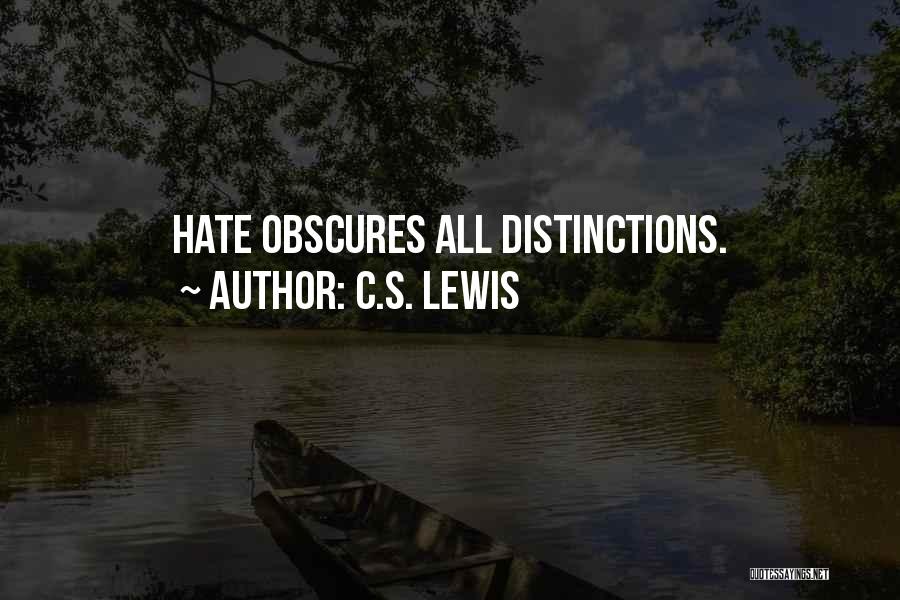 I Hate Racism Quotes By C.S. Lewis