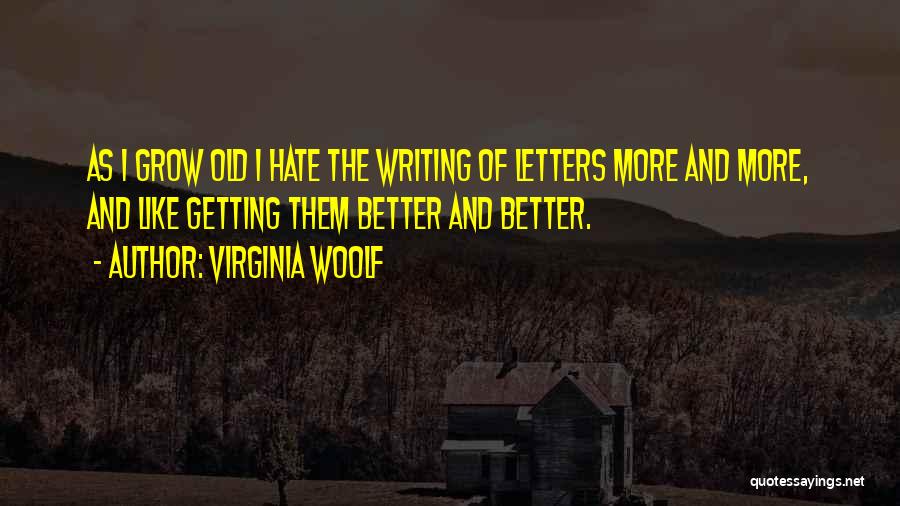 I Hate To Grow Up Quotes By Virginia Woolf