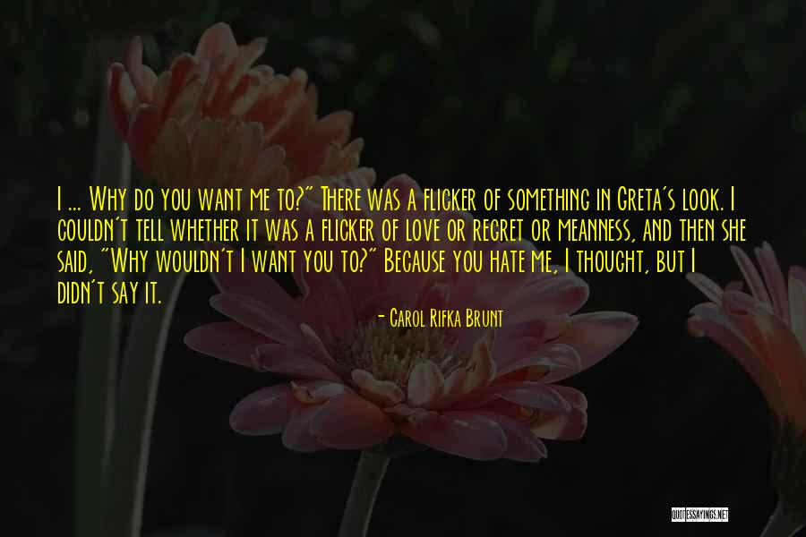 I Hate You Because Quotes By Carol Rifka Brunt