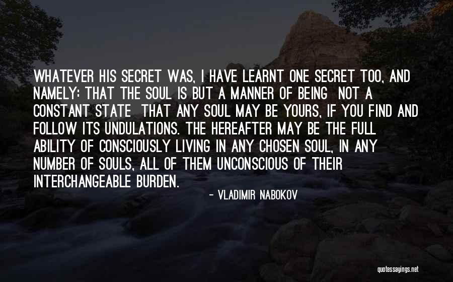 I Have A Secret Quotes By Vladimir Nabokov