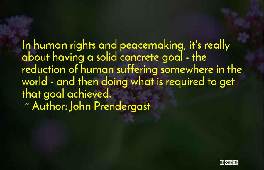 I Have Achieved My Goal Quotes By John Prendergast