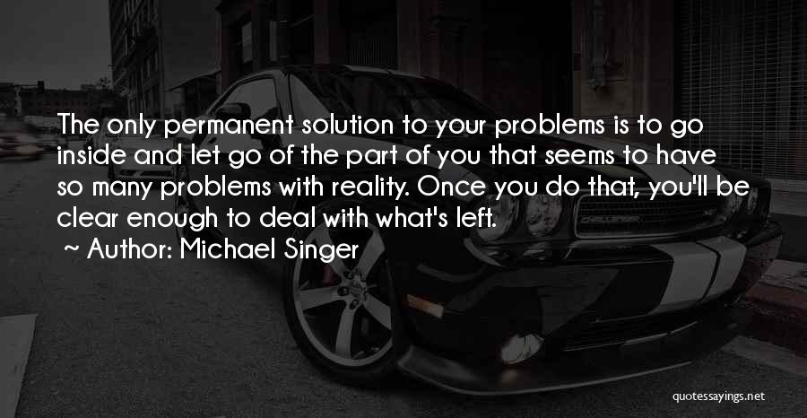 I Have Enough Problems Of My Own Quotes By Michael Singer