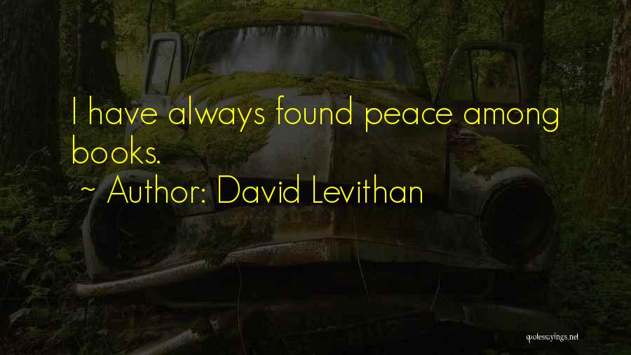 I Have Found Peace Quotes By David Levithan