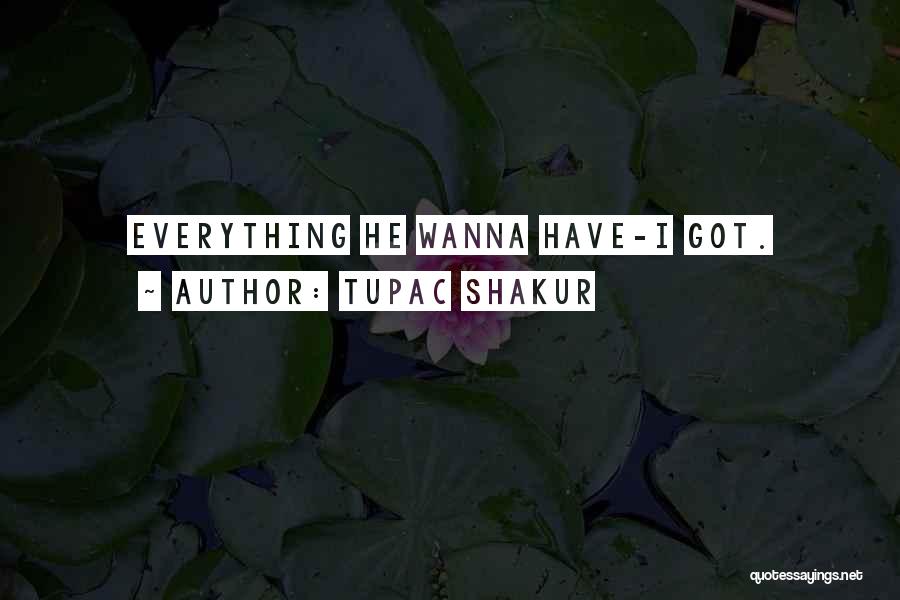 I Have Got Everything Quotes By Tupac Shakur