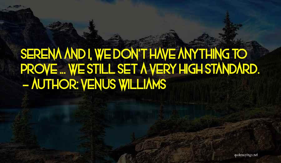 I Have High Standards Quotes By Venus Williams