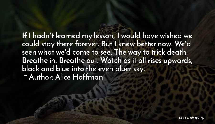 I Have Learned My Lesson Quotes By Alice Hoffman