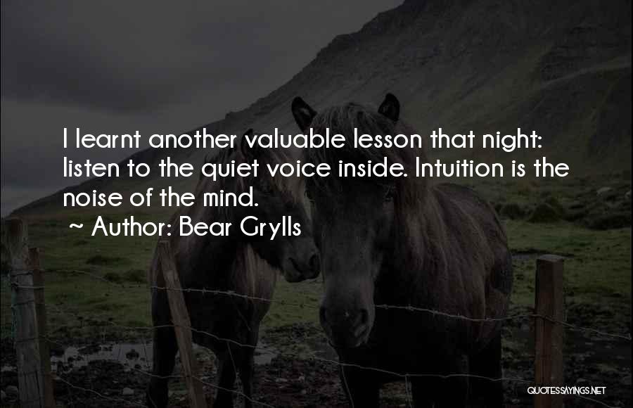 I Have Learnt A Lesson Quotes By Bear Grylls