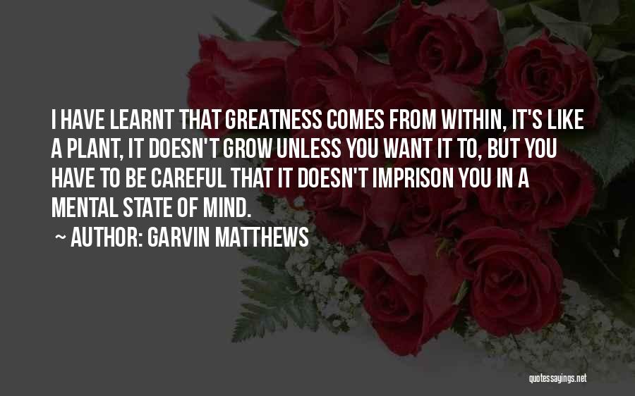 I Have Learnt Quotes By Garvin Matthews