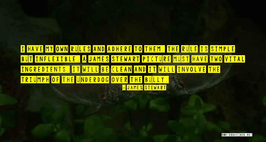I Have My Own Rules Quotes By James Stewart