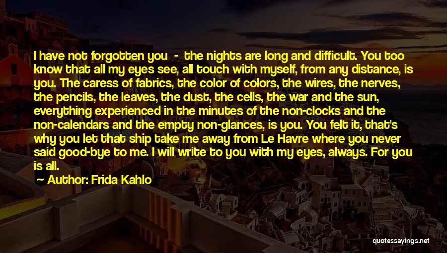 I Have Never Forgotten You Quotes By Frida Kahlo