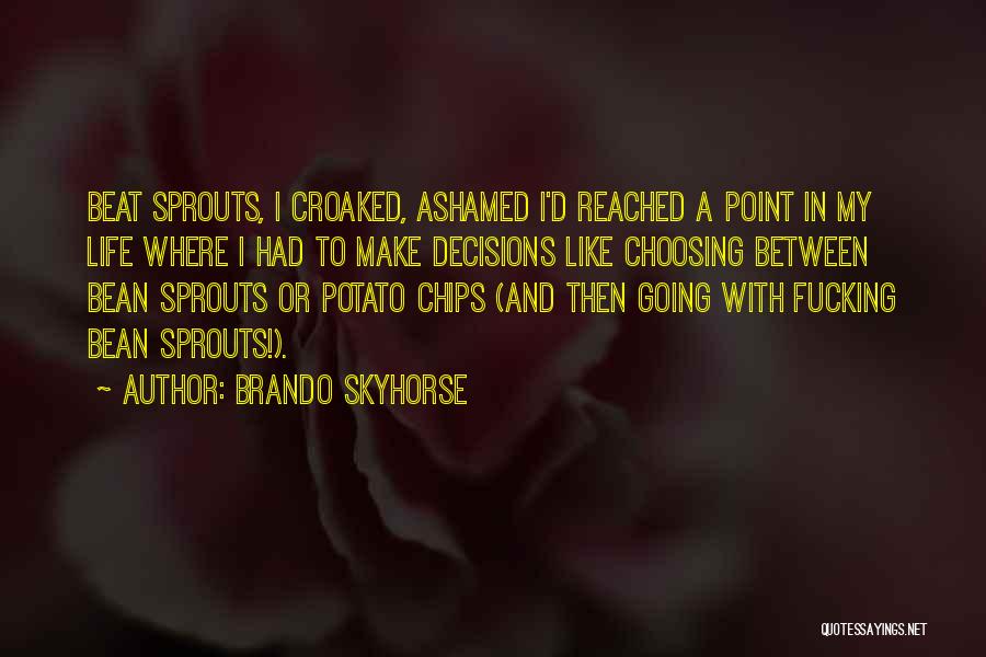 I Have Reached A Point In My Life Quotes By Brando Skyhorse