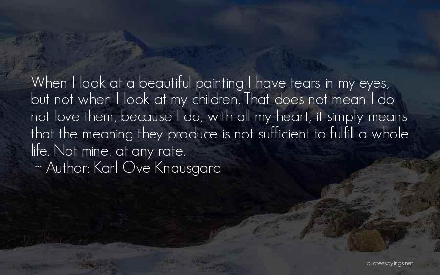I Have Tears In My Eyes Quotes By Karl Ove Knausgard