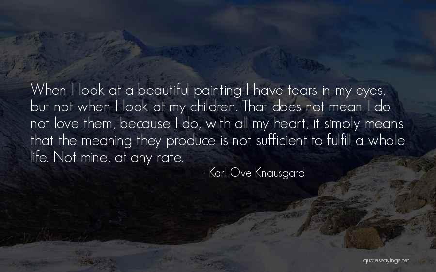 I Have Tears In My Eyes Quotes By Karl Ove Knausgard