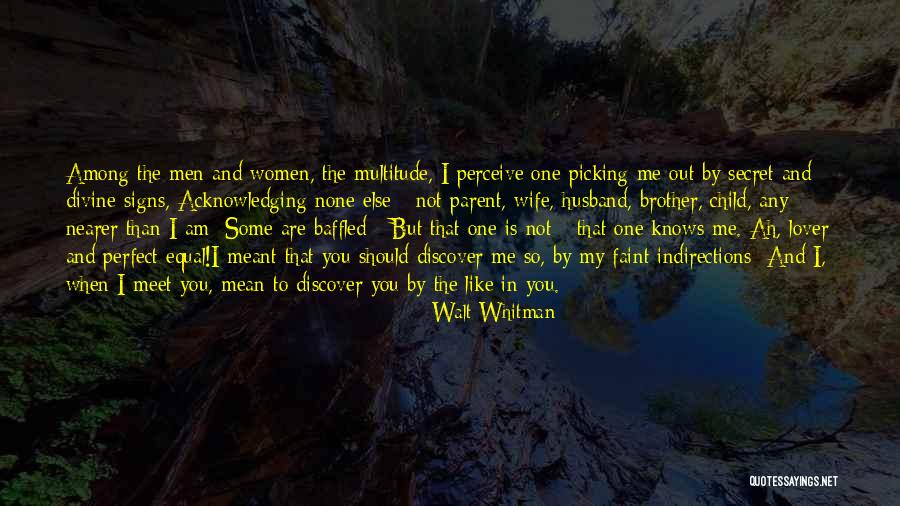 I Have The Perfect Husband Quotes By Walt Whitman