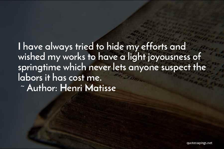 I Have Tried And Tried Quotes By Henri Matisse