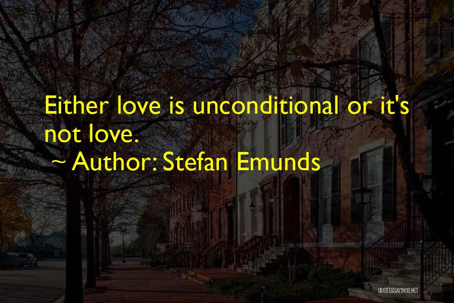 I Have Unconditional Love For You Quotes By Stefan Emunds