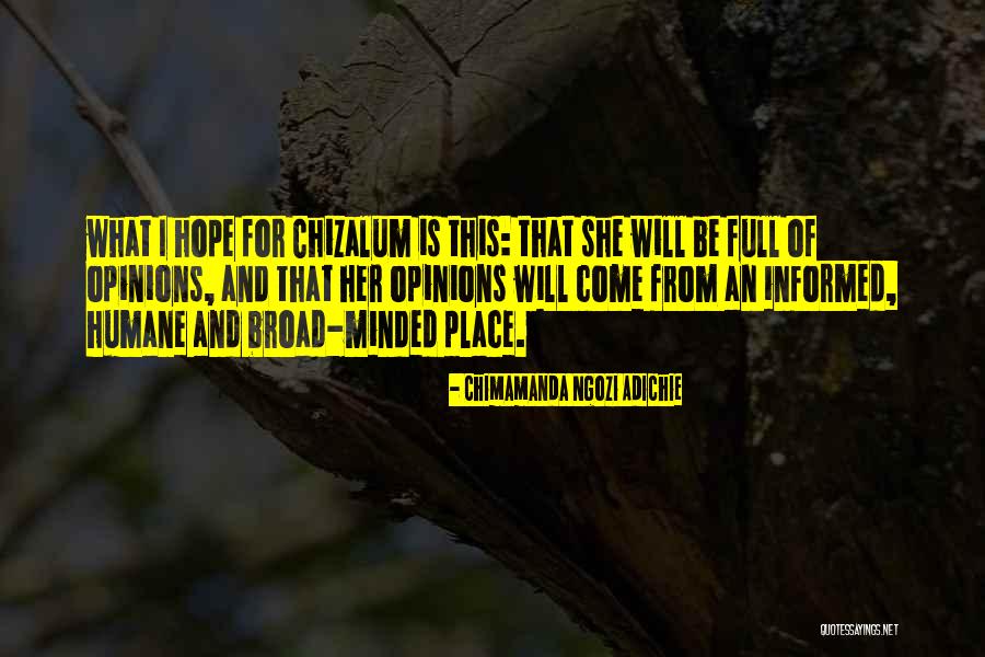 I Hope For Quotes By Chimamanda Ngozi Adichie