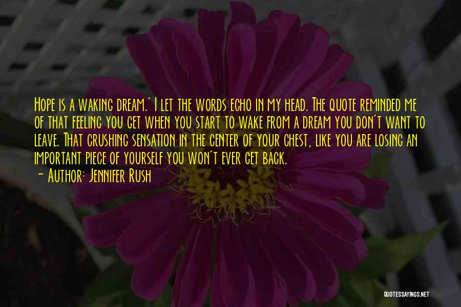 I Hope I Get You Back Quotes By Jennifer Rush