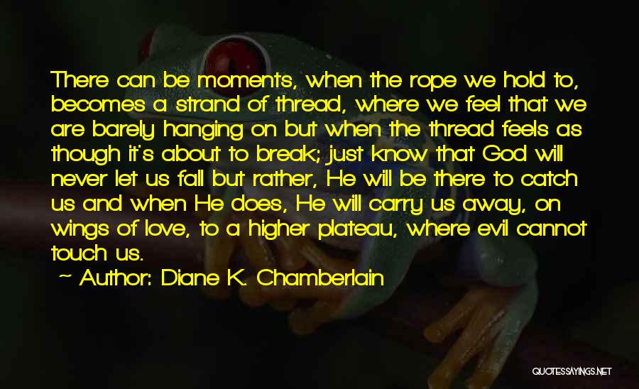 I Hope You Fall In Love Quotes By Diane K. Chamberlain