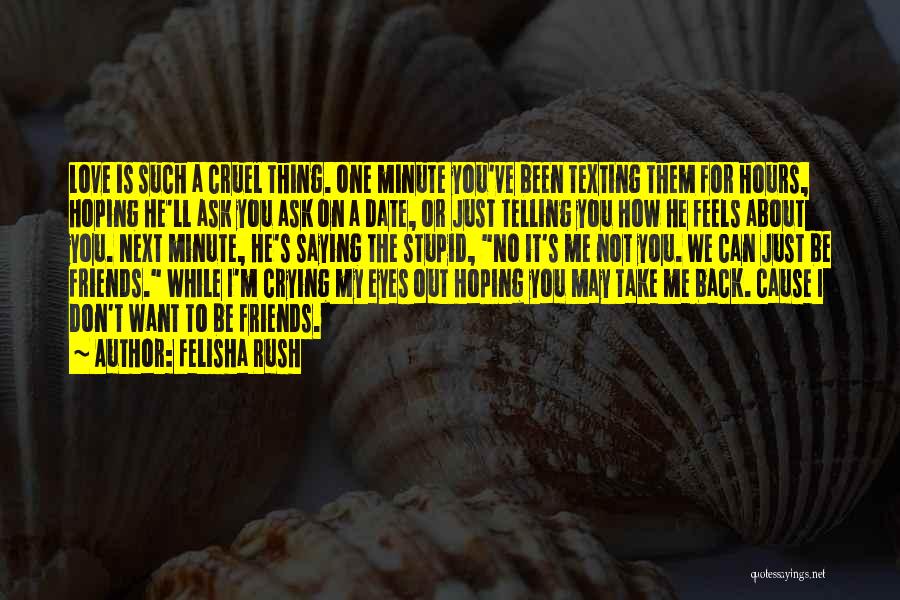 I Just Can't Love You Back Quotes By Felisha Rush