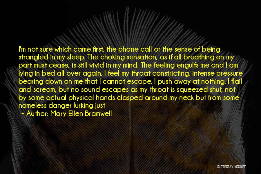 I Just Can't Sleep Quotes By Mary Ellen Bramwell