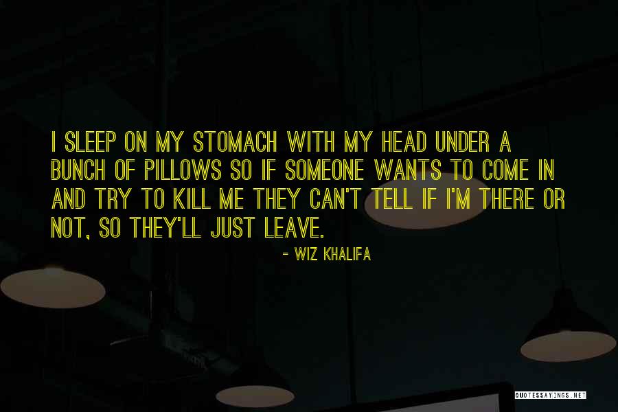 I Just Can't Sleep Quotes By Wiz Khalifa