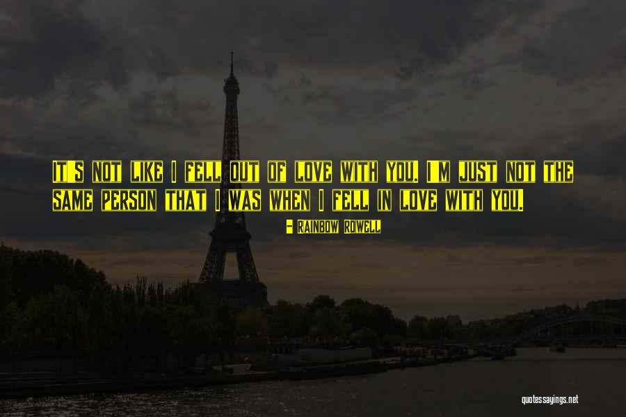 I Just Fell In Love With You Quotes By Rainbow Rowell I Just Fell In Love With You Quotes By Rainbow Rowell