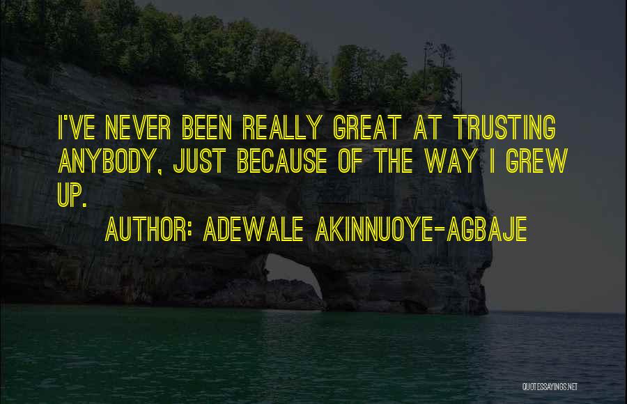 I Just Grew Up Quotes By Adewale Akinnuoye-Agbaje