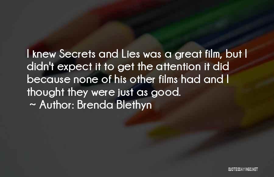 I Just Had A Thought Quotes By Brenda Blethyn