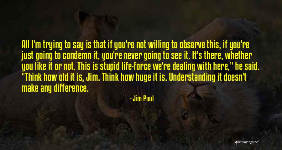 I Just Observe Quotes By Jim Paul I Just Observe Quotes By Jim Paul