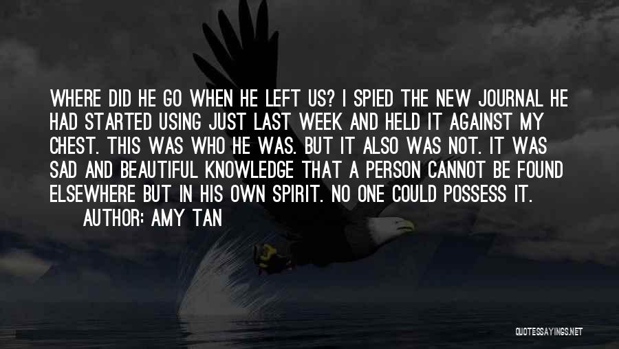 I Just Sad Quotes By Amy Tan