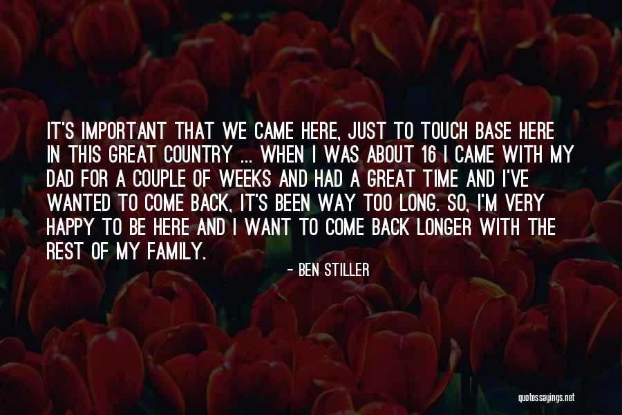 I Just Want A Happy Family Quotes By Ben Stiller I Just Want A Happy Family Quotes By Ben Stiller