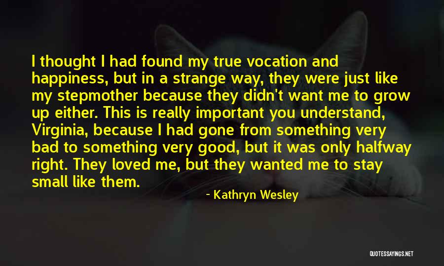 I Just Want Happiness Quotes By Kathryn Wesley