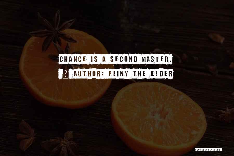 I Just Want One More Chance Quotes By Pliny The Elder