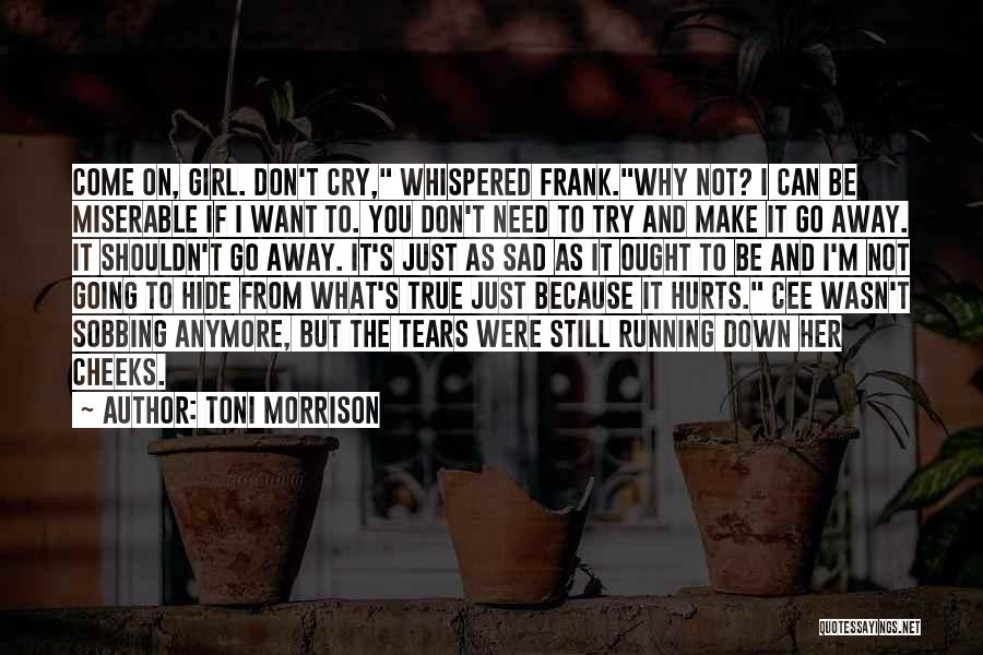 I Just Want To Hide Quotes By Toni Morrison