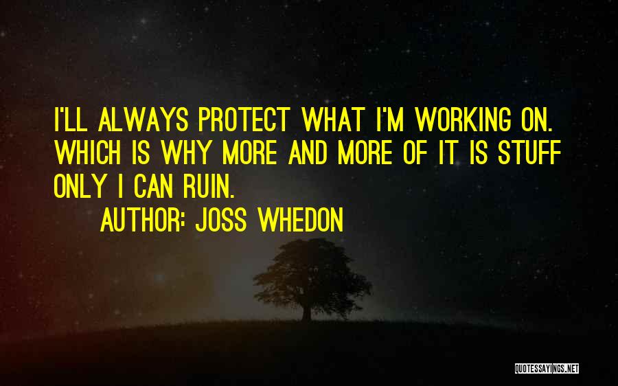 I Just Want To Protect You Quotes By Joss Whedon