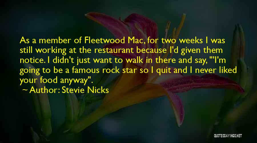 I Just Want To Quit Quotes By Stevie Nicks