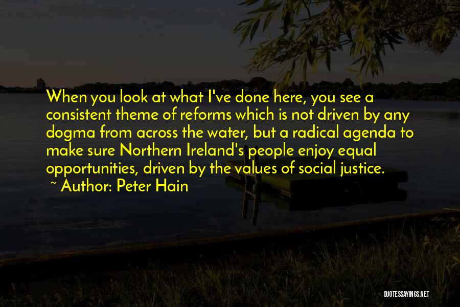 I Justice Quotes By Peter Hain