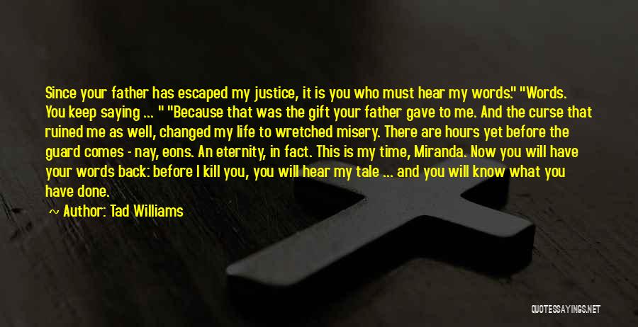 I Justice Quotes By Tad Williams