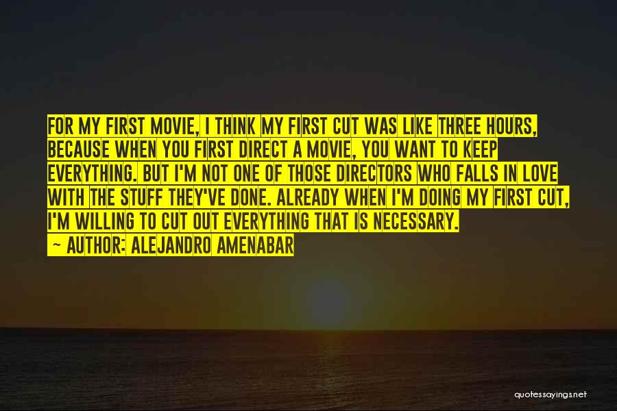 I Keep Falling Quotes By Alejandro Amenabar