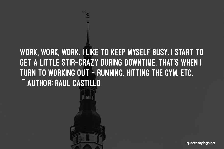 I Keep Myself Busy Quotes By Raul Castillo