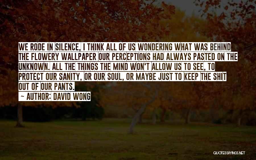 I Keep Wondering Quotes By David Wong