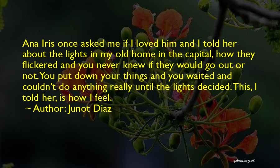 I Knew I Loved You Quotes By Junot Diaz