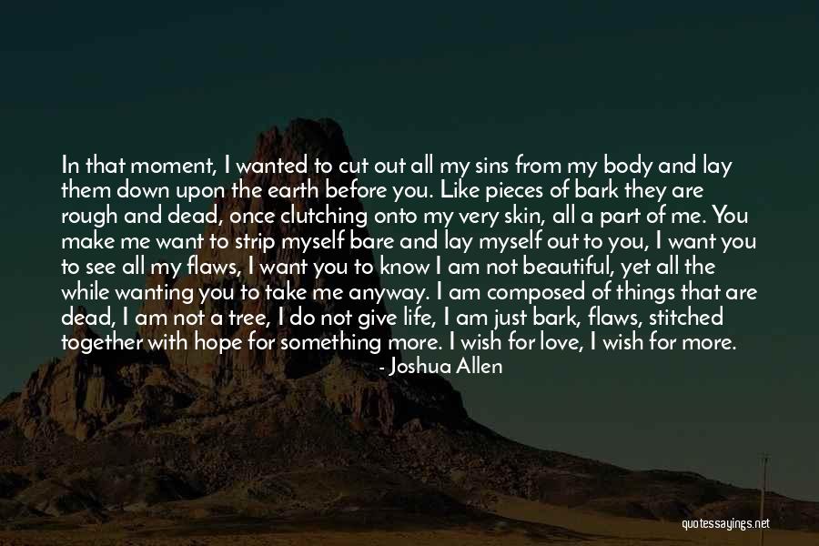 I Know Am Not Beautiful Quotes By Joshua Allen I Know Am Not Beautiful Quotes By Joshua Allen