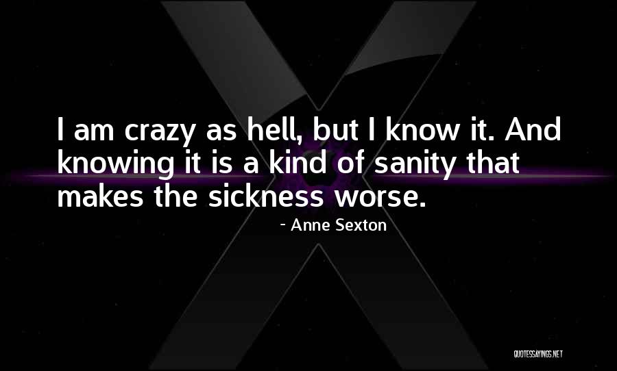 I Know I Am Crazy Quotes By Anne Sexton I Know I Am Crazy Quotes By Anne Sexton